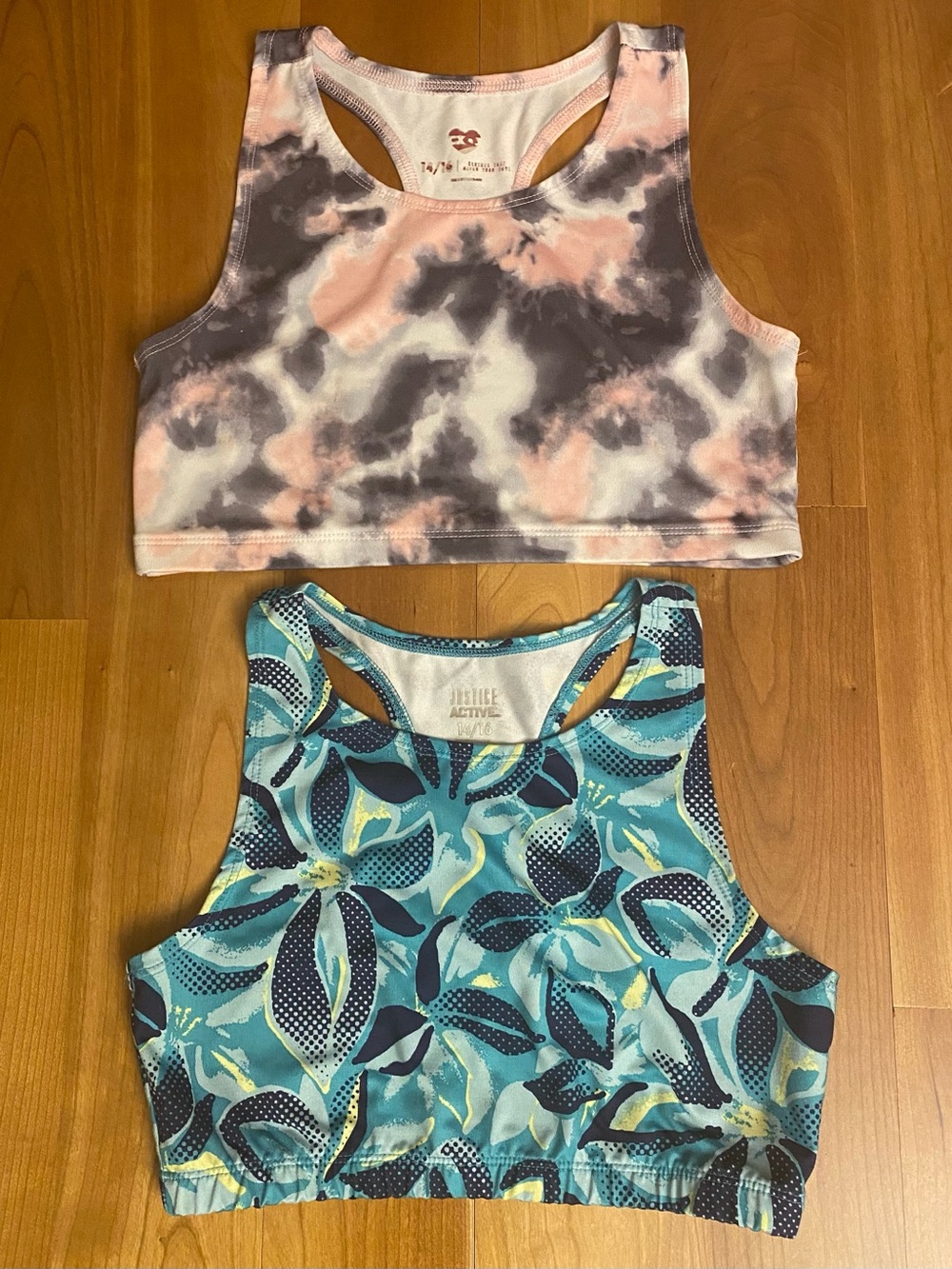 Justice Sports Bras - Girls 14/16 (Lot of 2)